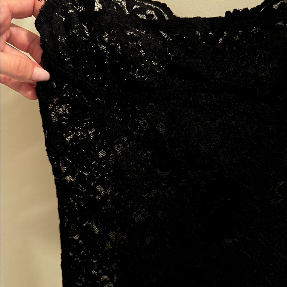Black Lace Dress - Picture 2 of 4